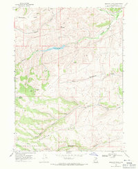 1968 Map of Meachum Ridge, Rich County, UT — High-Res | Pastmaps